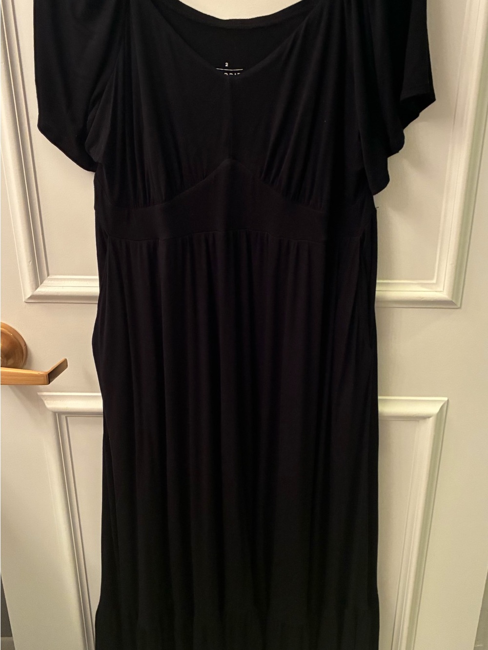 torrid Flutter Sleeve Tiered Black Maxi Dress